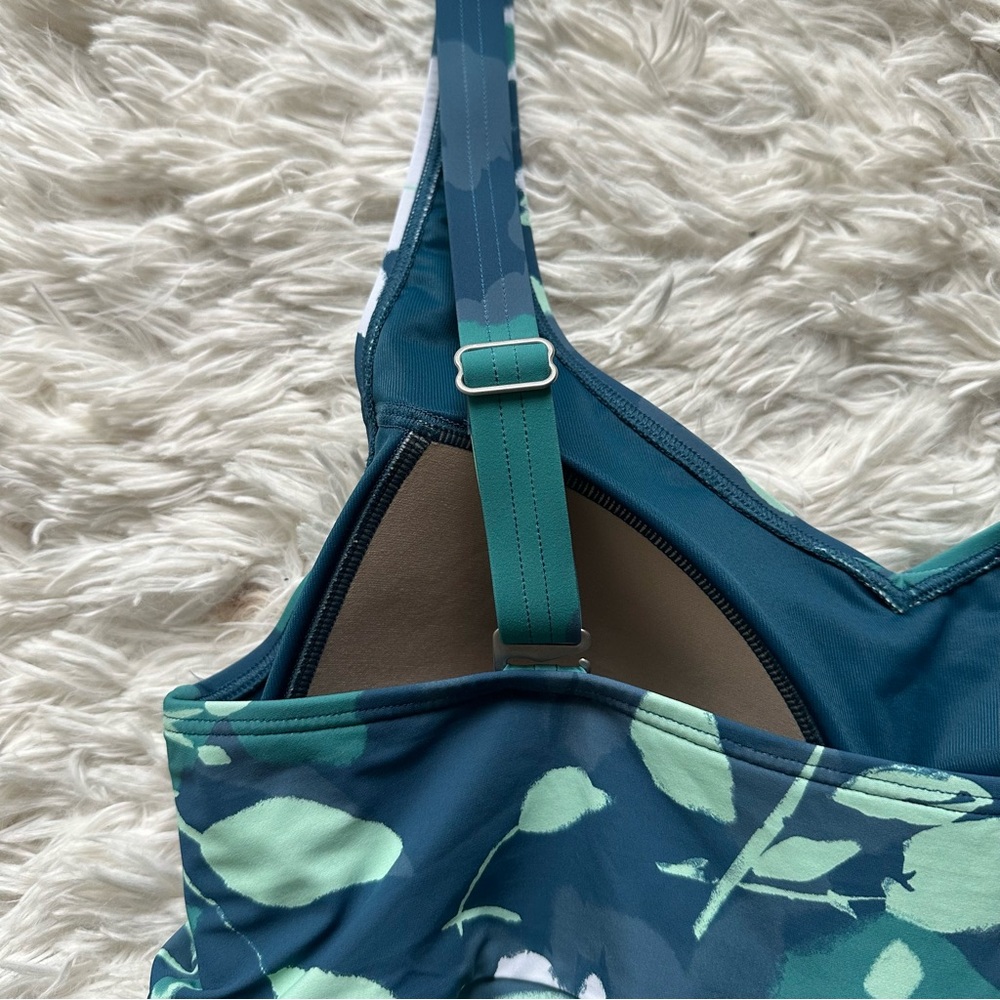 LL Bean Swimwear Tankini Top Shaping Soft Drape UPF 50+ New With Tags Size 16 - Picture 12 of 12